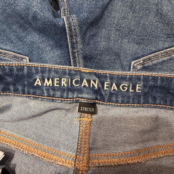 American Eagle Outfitters Distressed High Rise Blue Jeans - Picture 5 of 10